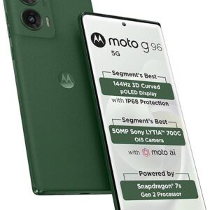 Motorola G96 (Pantone Greener Pastures, 8GB RAM, 256GB Storage)