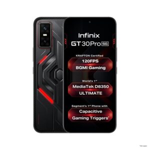 Infinix GT 30 Pro 5G+ (Dark Flare, 8GB RAM, 256GB Storage) | MediaTek D8350 Ultimate | 120FPS BGMI Gaming | Gaming Triggers | 1.5 Million+ AnTuTu | Infinix AI