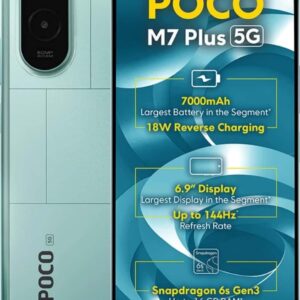 POCO M7 Plus 5G, Aqua Blue (4GB, 128GB)