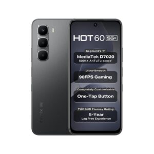 Infinix HOT 60 5G+ (Sleek Black , 6GB RAM, 128GB Storage)